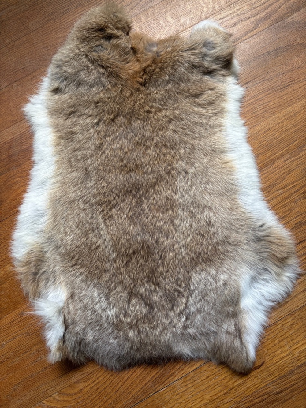 0855 rabbit fur pelt crafts decor